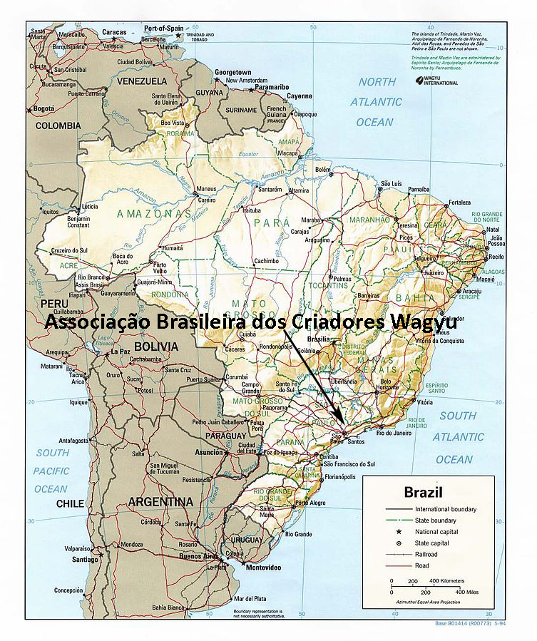 Map of Brazil